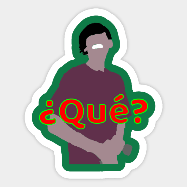 ?Que? Sticker by mattyam